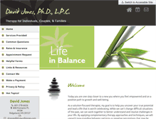 Tablet Screenshot of drdavidbjones.com